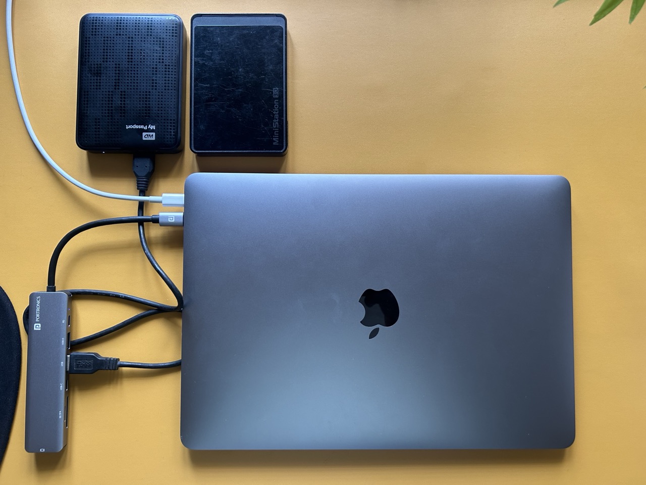 Nextcloud running on an Apple M1 MacBook Air with external hard drives