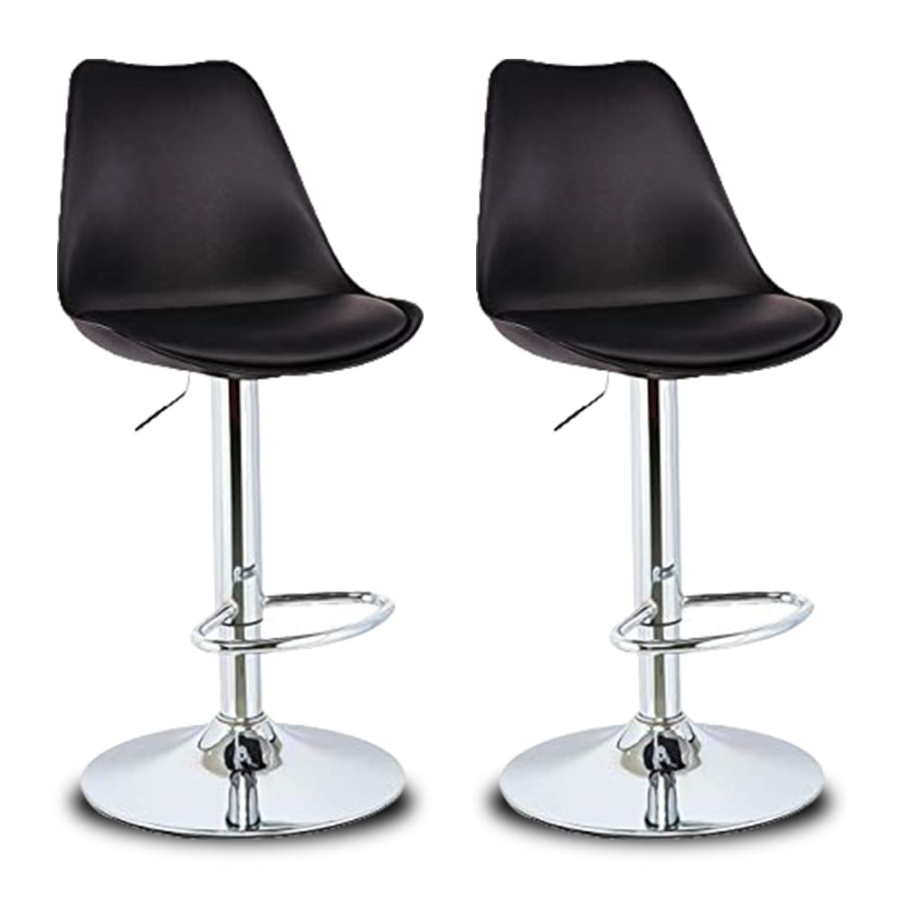 Aarpee 360ยฐ Height Adjustable Bar Stool (Pair of 2)