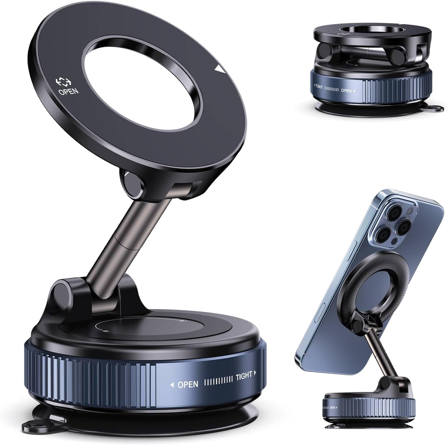 Aucklien 360ยฐ Vacuum Magnetic Car Phone Mount