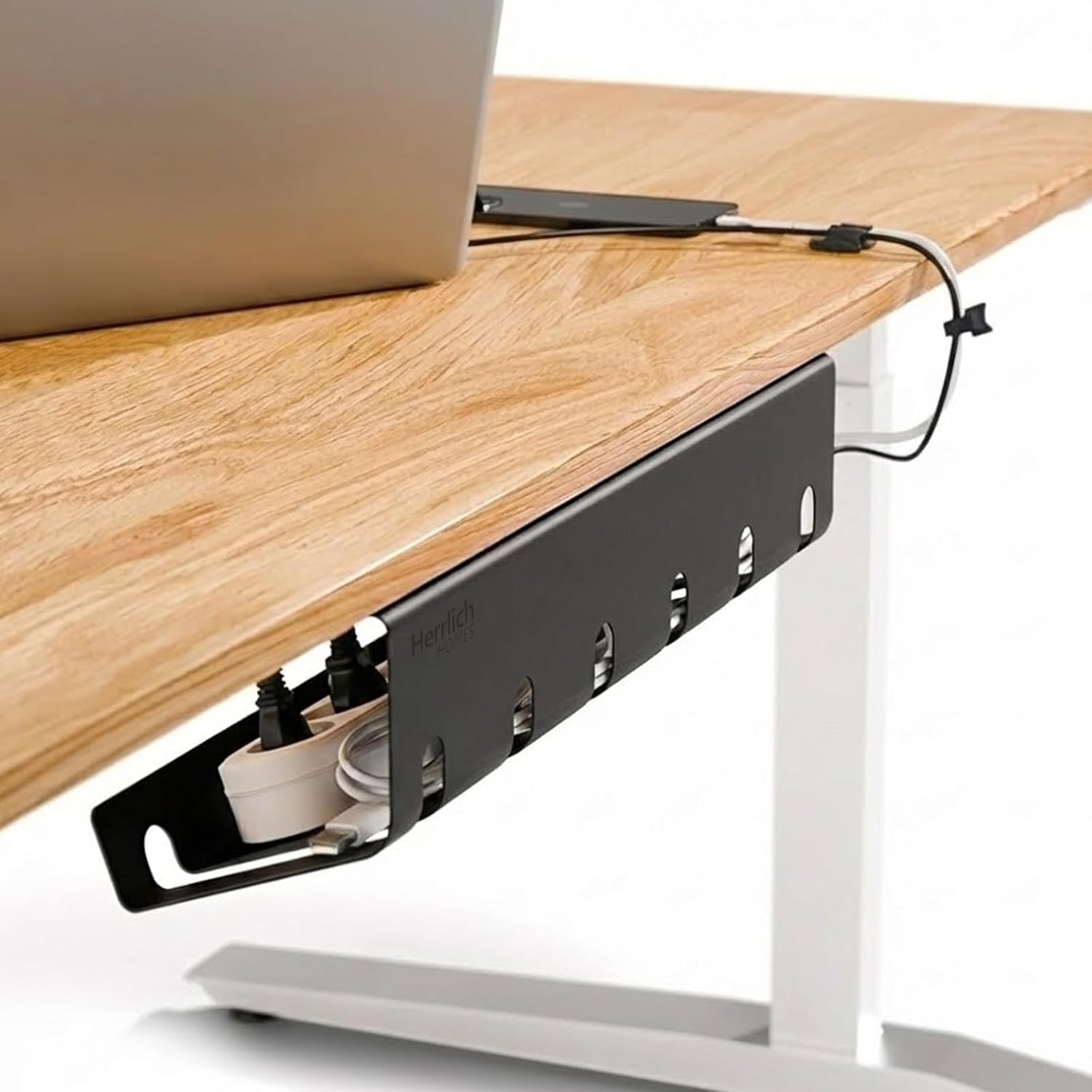 Metal Under Desk Cable Management Tray 42cm
