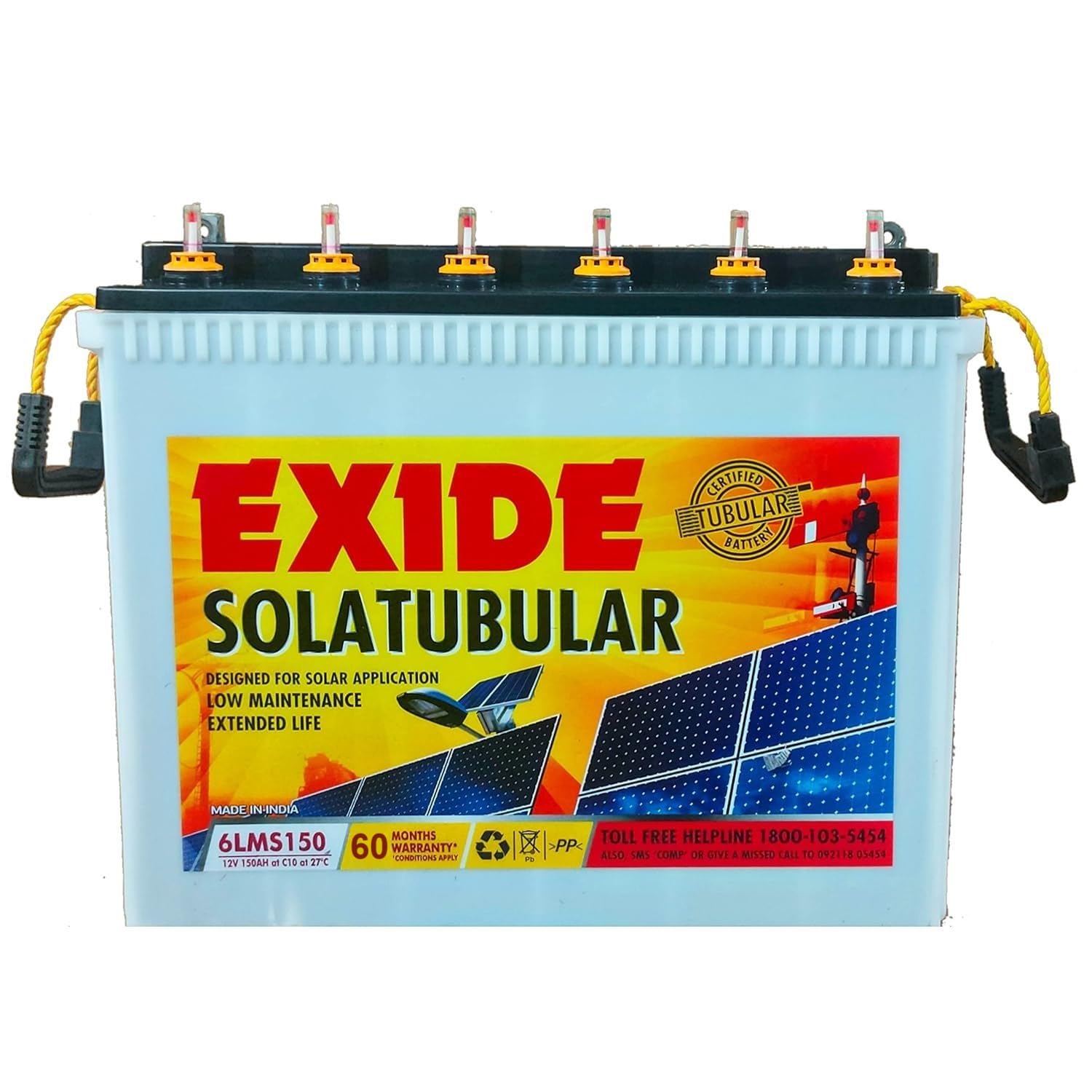 Exide Solar C10 Tubular Battery 150AH