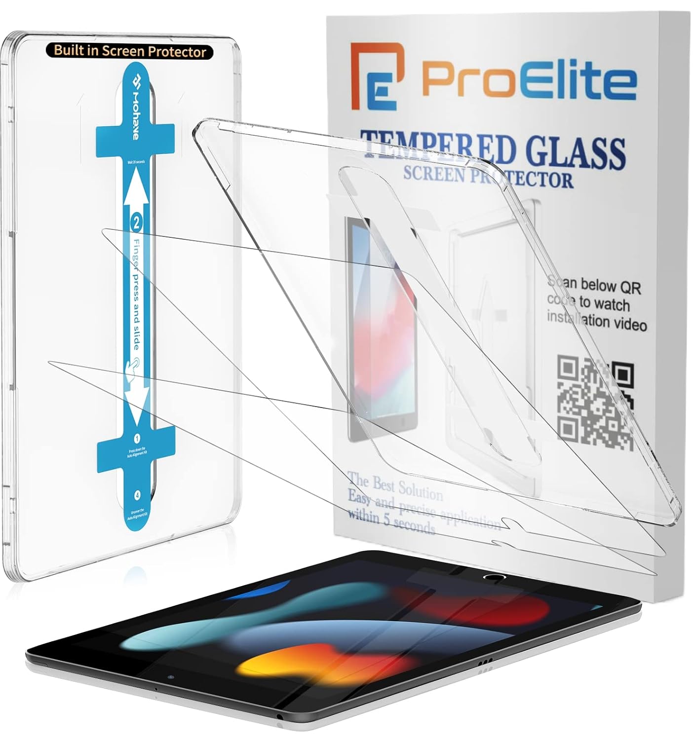 ProElite Tempered Glass Screen Protector for iPad 10.2"